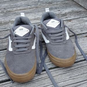 Vans Gray and White Sneakers